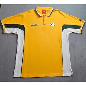 Vintage 90's Green Bay Packers NFL Football Polo Shirt Size XL